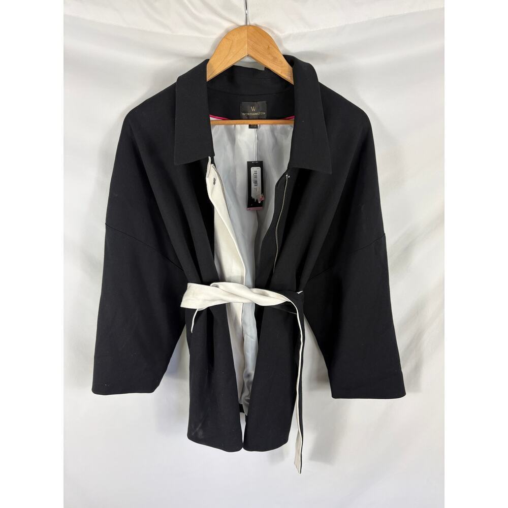 NWT Worthington Tie Waist Belted Blazer Jacket Size 3X